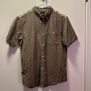 Stussy short-sleeved button down shirt